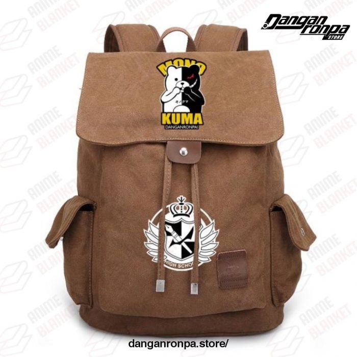 2021 Danganronpa Canvas Portable Backpack Travel Bag Brown