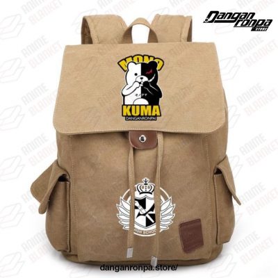2021 Danganronpa Canvas Portable Backpack Travel Bag Khaki