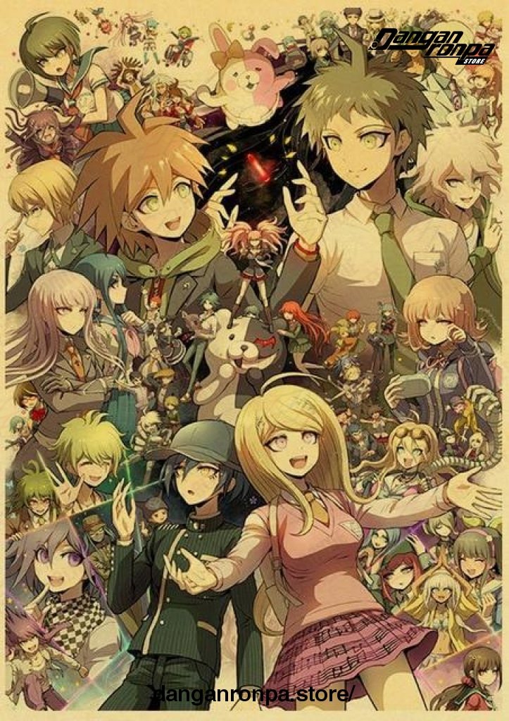 2021 Danganronpa Characters Kraft Paper Poster - Danganronpa Store