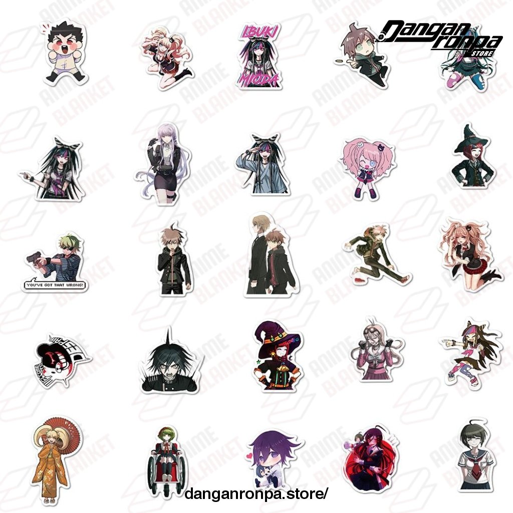 50PCS Mixed Danganronpa Stickers - Danganronpa Store