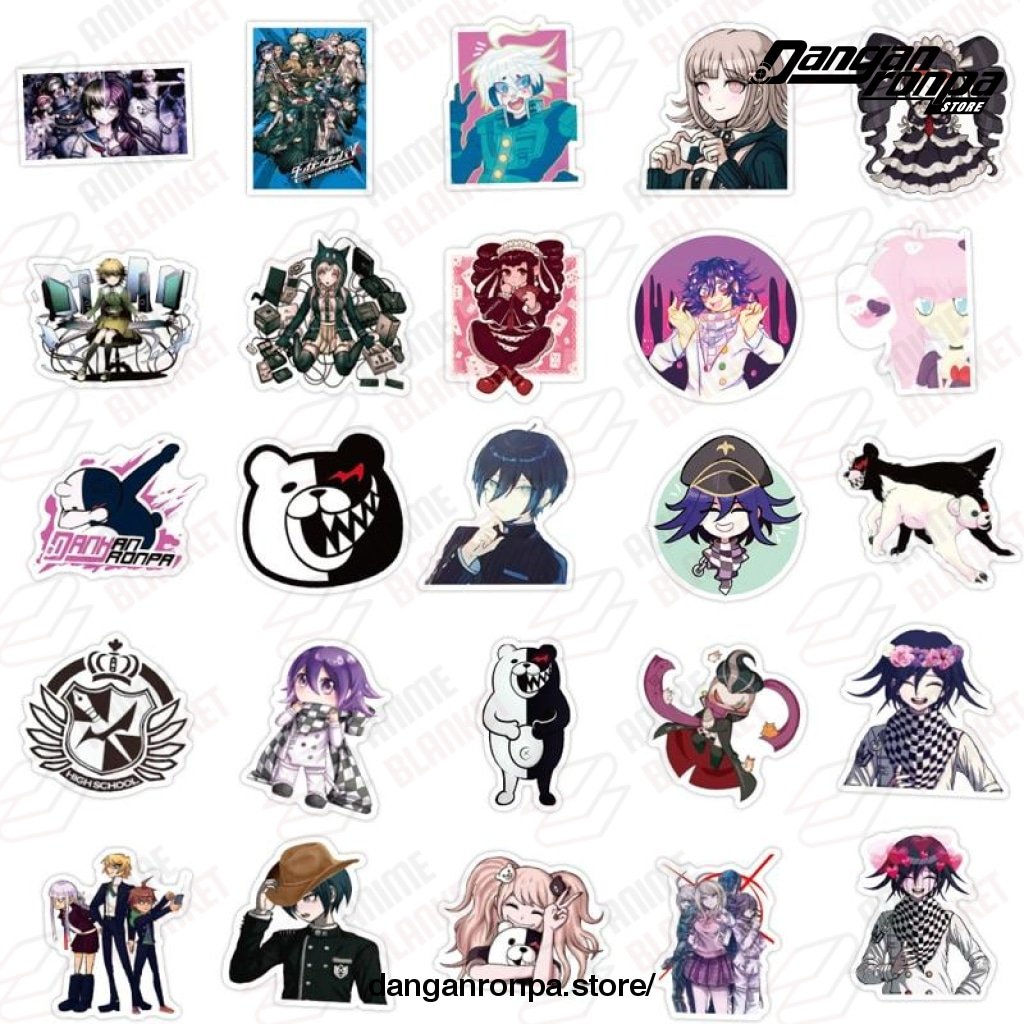 50pcs/pack Cute Danganronpa Stickers - Danganronpa Store