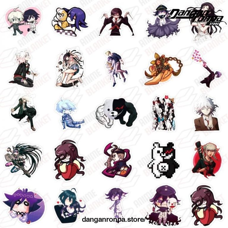 50pcs/pack Cute Danganronpa Stickers - Danganronpa Store