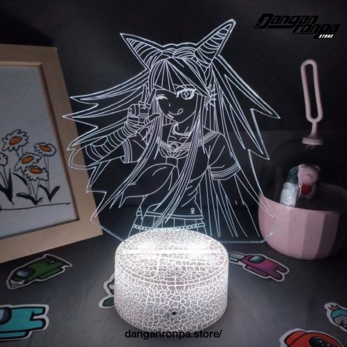 Cute Danganronpa Ibuki Mioda Lamp Night Lights Table Decor Lava Base / 16 Color With Remote