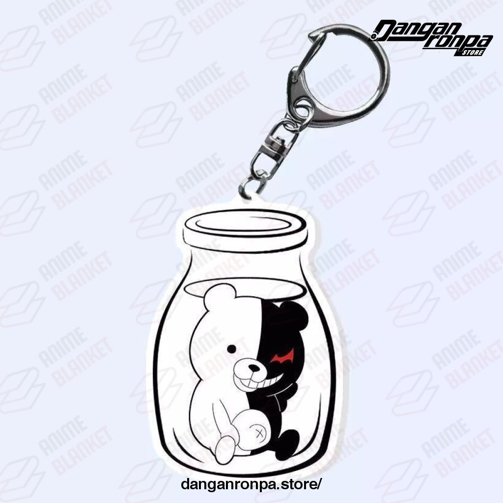 Cute Monokuma Danganronpa Double Sided Acrylic Keychain