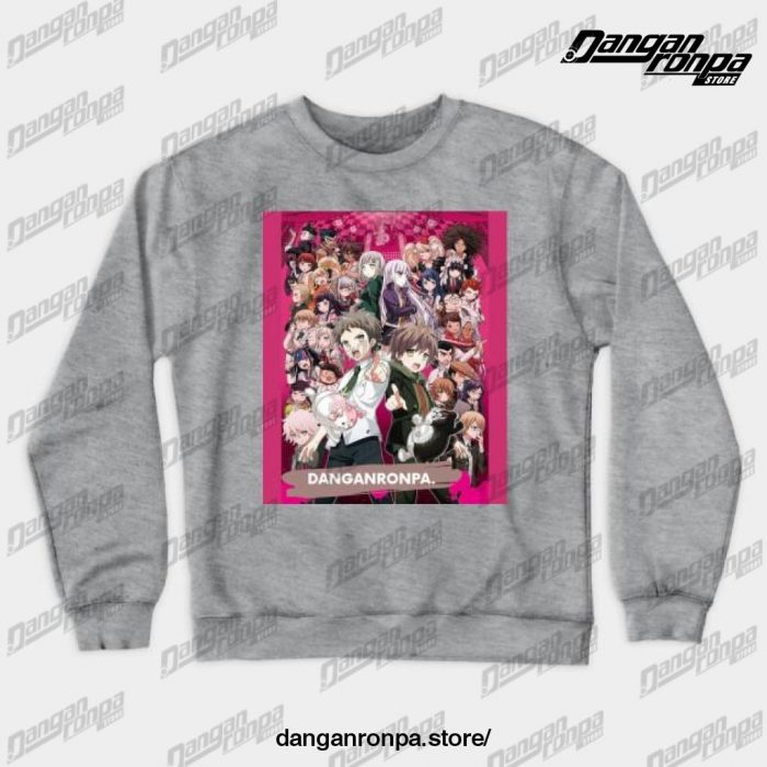 Danganronpa 1 & 2 All In It Crewneck Sweatshirt Gray / S
