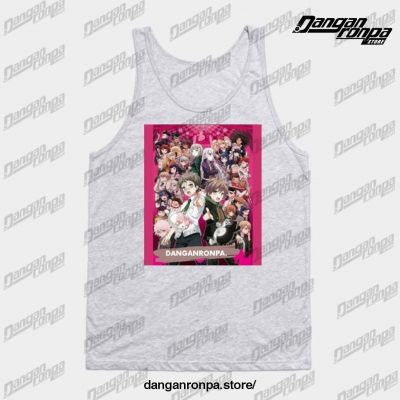 Danganronpa 1 & 2 All In It Tank Top1 Gray / S