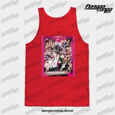 Danganronpa 1 & 2 All In It Tank Top1 Red / S