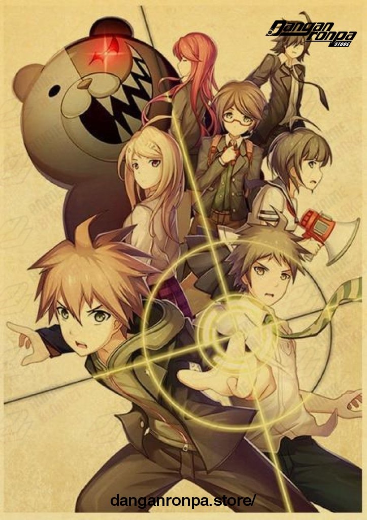 Danganronpa Classic Vintage Kraft Paper Poster Danganronpa Store