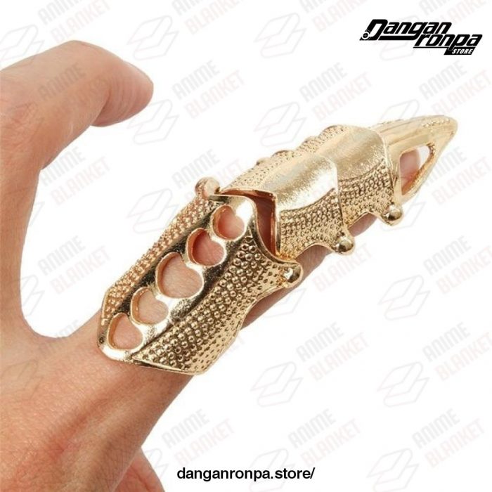 Danganronpa Finger Bone Ring Hot Halloween Cosplay 1Pcs Gold Color