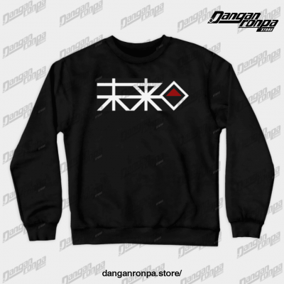 Danganronpa Future Foundation Logo Crewneck Sweatshirt Black / S