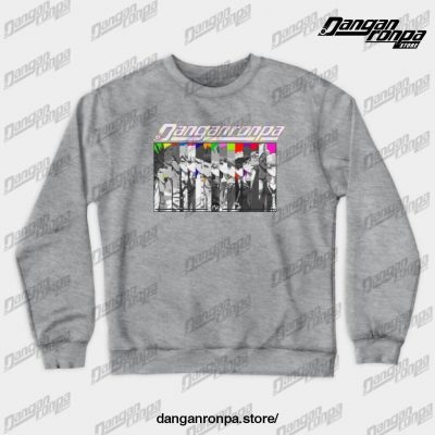 Danganronpa Hopes Peak Crewneck Sweatshirt Gray / S
