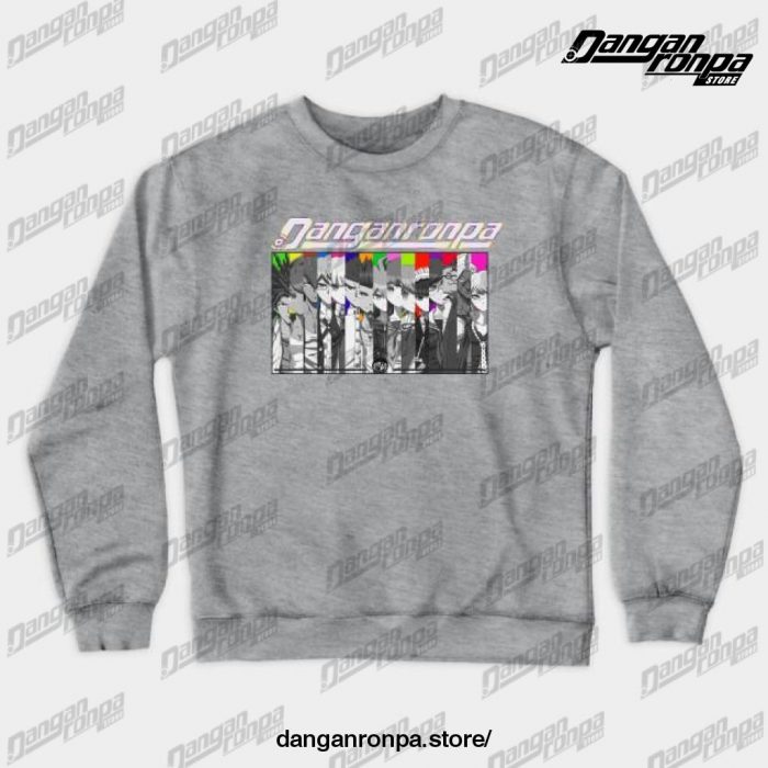Danganronpa Hopes Peak Crewneck Sweatshirt Gray / S