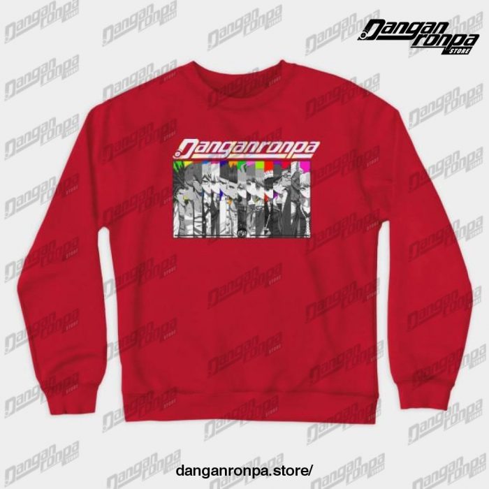 Danganronpa Hopes Peak Crewneck Sweatshirt Red / S