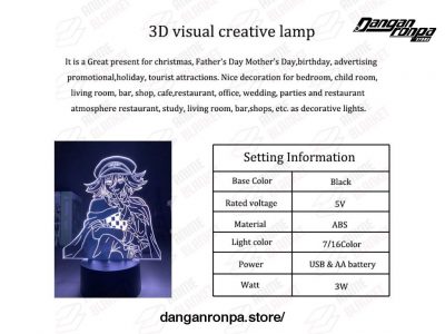 Danganronpa Led Night Light Kokichi Oma 3D Lamp