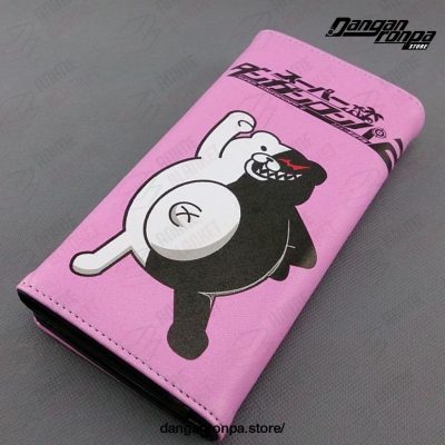 Danganronpa Monokuma Pink Long Style Pu Wallet