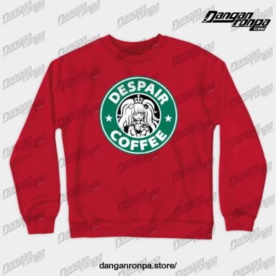 Despair Coffee Crewneck Sweatshirt Red / S