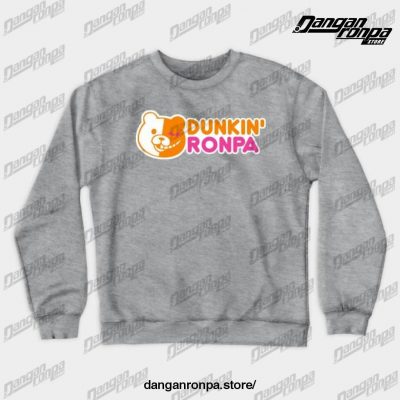 Dunkin Ronpa Crewneck Sweatshirt Gray / M