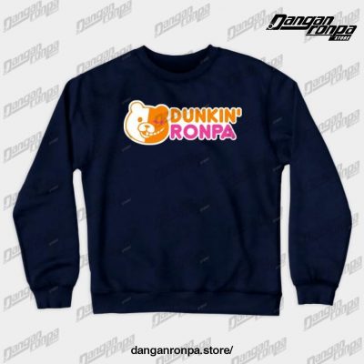 Dunkin Ronpa Crewneck Sweatshirt Navy Blue / S