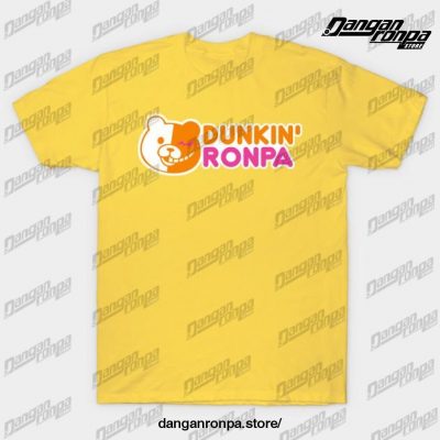 Dunkin Ronpa T-Shirt Yellow / S