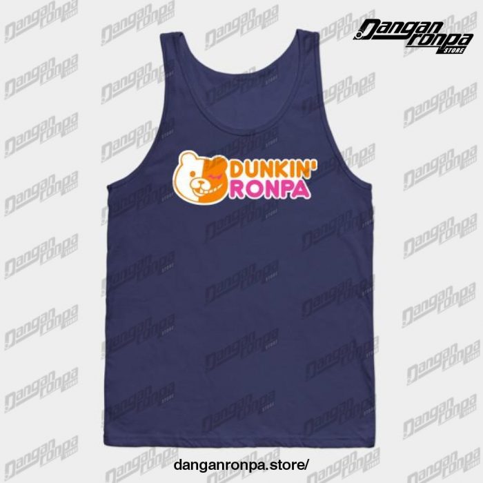 Dunkin Ronpa Tank Top Navy Blue / S