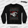 Monokuma Ugly Christmas Sweater Crewneck Sweatshirt Black / S