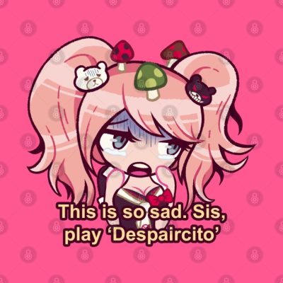 Junko Enoshima Sis Play Despaircito Pin Official Cow Anime Merch