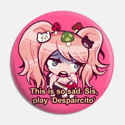 Junko Enoshima Sis Play Despaircito Pin Official Cow Anime Merch