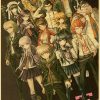 Cartoon Anime Game Posters Prints Danganronpa Retro Canvas Painting Modern Wall Art Picture Home Decoration Teen 5 - Danganronpa Store