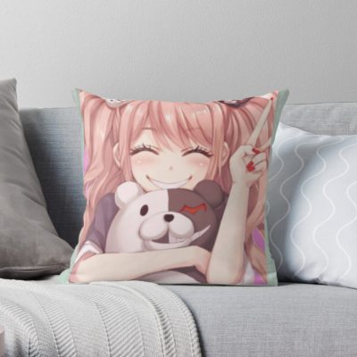 Enoshima Throw Pillow Official Cow Anime Merch