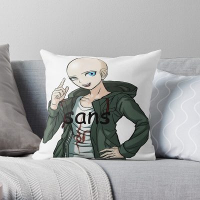 Komaeda Sans Throw Pillow Official Cow Anime Merch