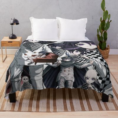 The Kokichi Zone Throw Blanket Official Cow Anime Merch