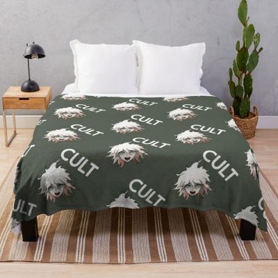 Cult With Nagito Throw Blanket Official Cow Anime Merch