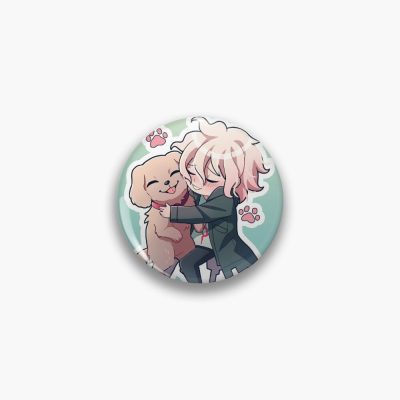 Komaeda With His Dog Pin Official Cow Anime Merch