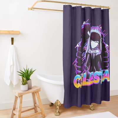 Celestia Ludenberg | Danganronpa Shower Curtain Official Cow Anime Merch