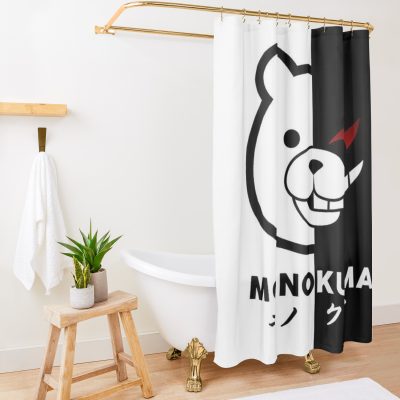 Monokuma Bear Shower Curtain Official Cow Anime Merch