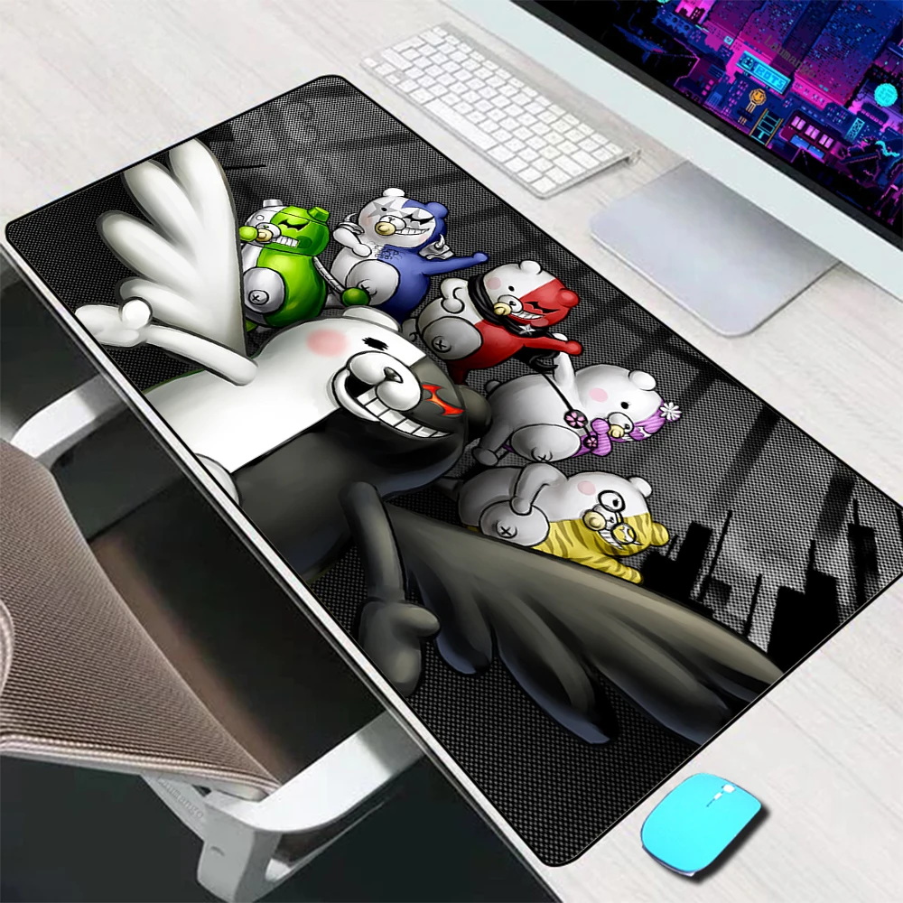 Danganronpa Monokuma Mouse Pad Large Gaming Accessories Mouse Mat Keyboard Mat Desk Pad Computer Mousepad Gamer 2 - Danganronpa Store